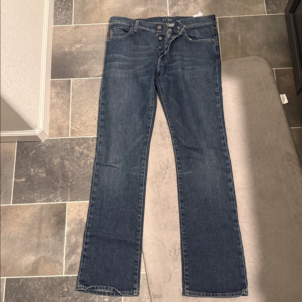 Armani Jeans Men's Dark Blue Denim